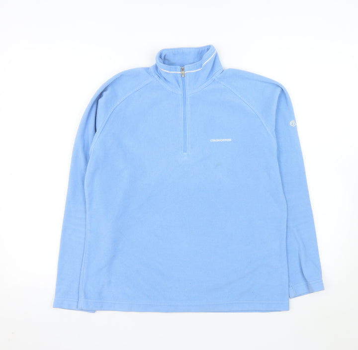 Craghoppers Womens Blue Fleece Half Zip Jacket UK 12