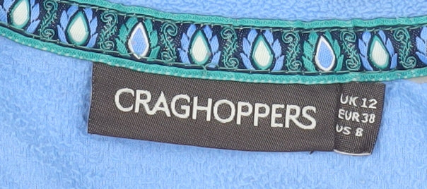 Craghoppers Womens Blue Fleece Half Zip Jacket UK 12
