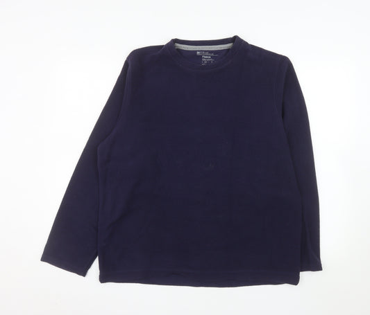 Marks and Spencer Men's Navy Blue Fleece Pullover Sweatshirt M
