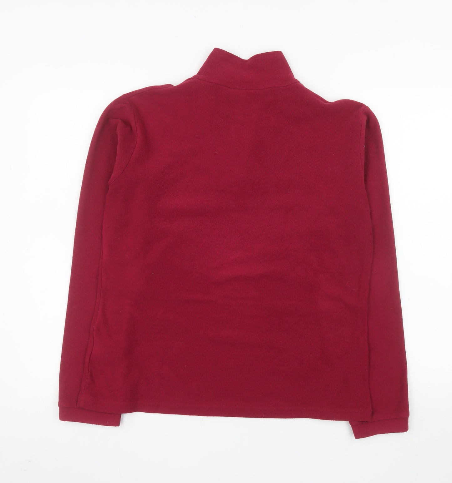 Mountain Essentials Women's Red Fleece 1/2 Zip Pullover Size 12