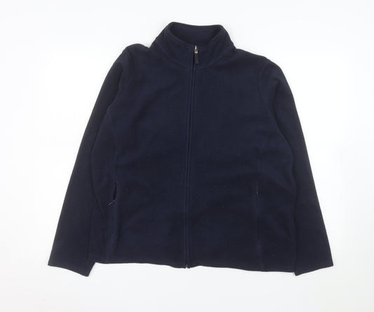 Marks and Spencer Women's Blue Fleece Full Zip Jacket Size 20