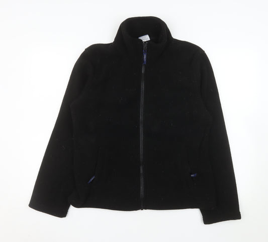 Uneek Women's Black Fleece Full Zip Jacket Size 12