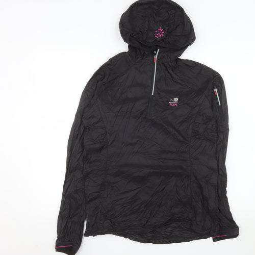Karrimor Womens Black Size 12 Windbreaker Hooded Sports Jacket