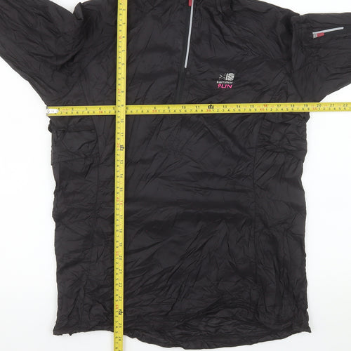 Karrimor Womens Black Size 12 Windbreaker Hooded Sports Jacket