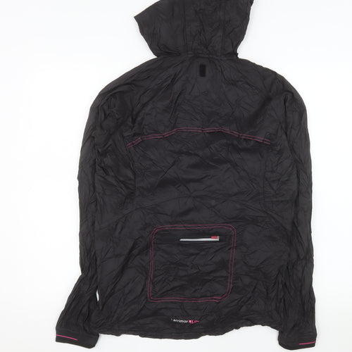 Karrimor Womens Black Size 12 Windbreaker Hooded Sports Jacket