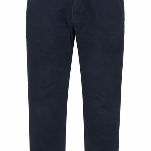 Timberland Men's Blue Chino Trousers W34 L32 Cotton Blend