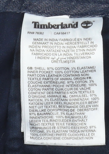 Timberland Men's Blue Chino Trousers W34 L32 Cotton Blend