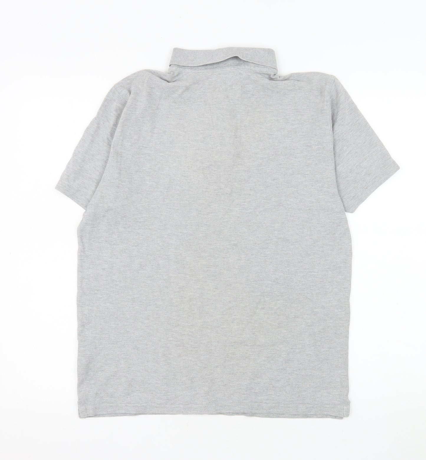 New Balance Men's Grey Short Sleeve Cotton Polo Shirt Size M