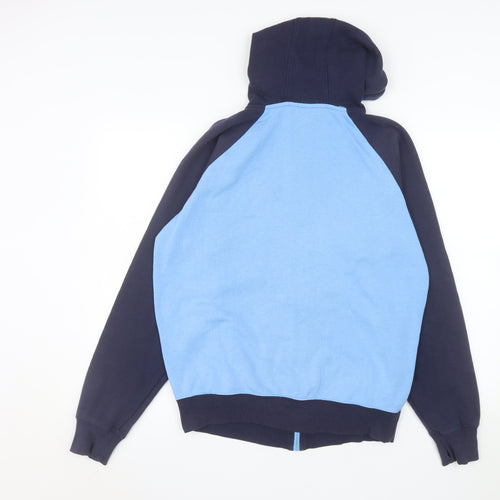Le Coq Sportif Mens Blue Full Zip Hooded Sports Jacket Size M