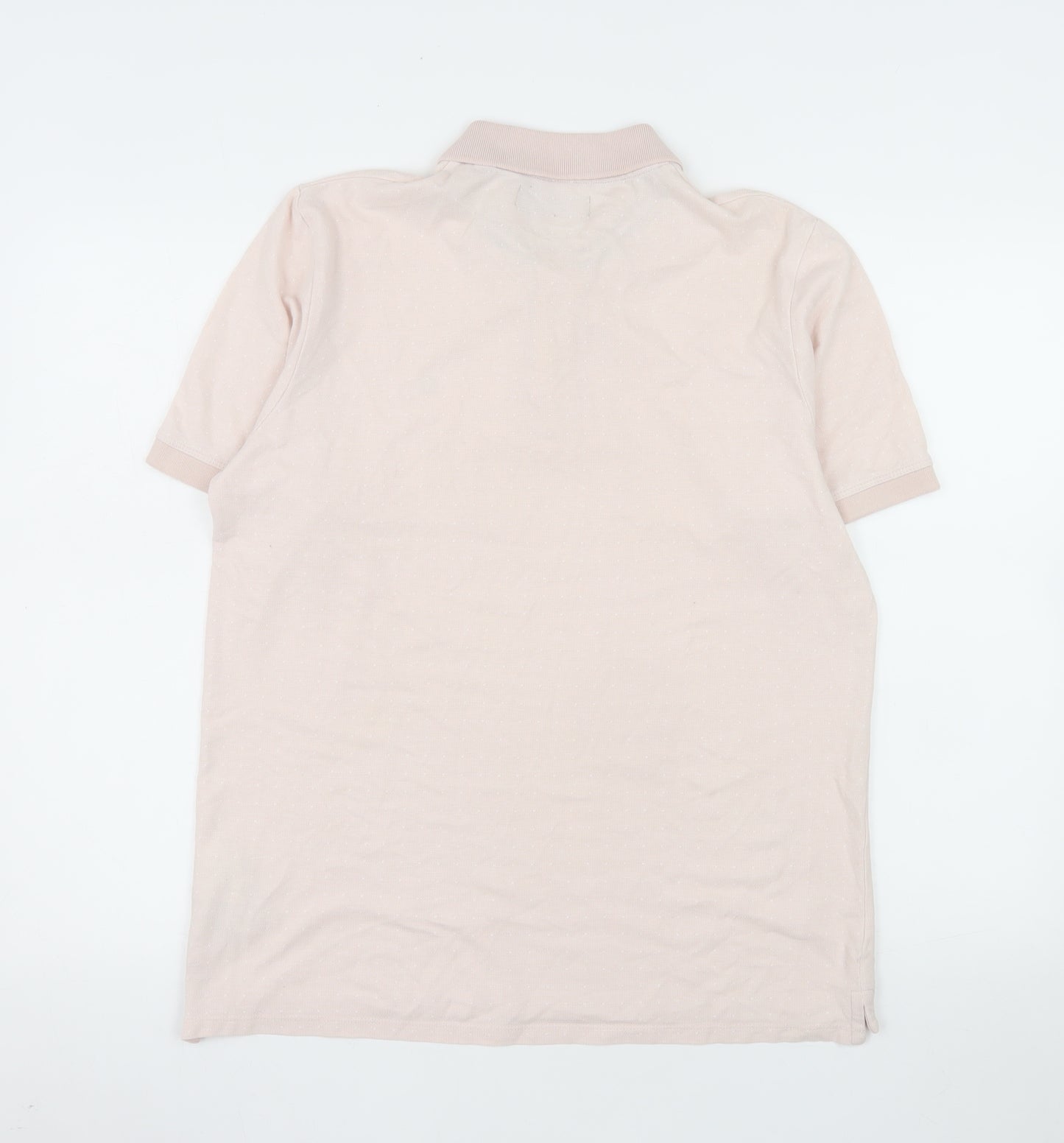 Jack & Jones Men’s Beige Polo Shirt Size L Cotton Classic Fit