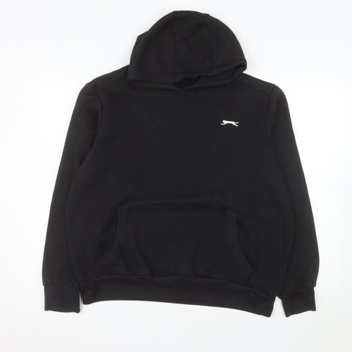 Slazenger Men's Black Pullover Hoodie L Fleece Sweatshirt