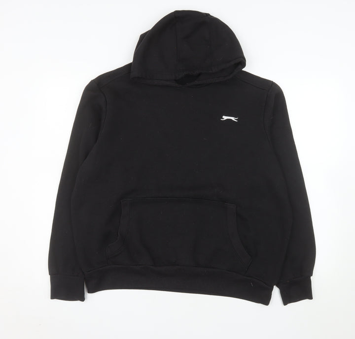 Slazenger Men's Black Pullover Hoodie L Fleece Sweatshirt