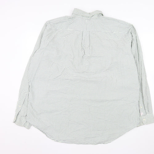 Ralph Lauren Men's Green Check Classic Fit Button-Down Shirt 2XL