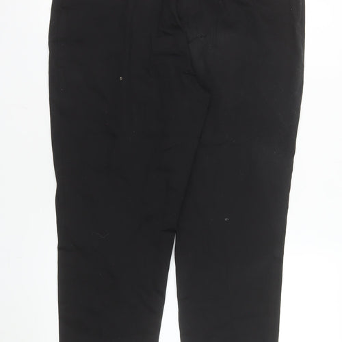 Atmosphere Women Black Size 14 Tailored Cropped Trousers