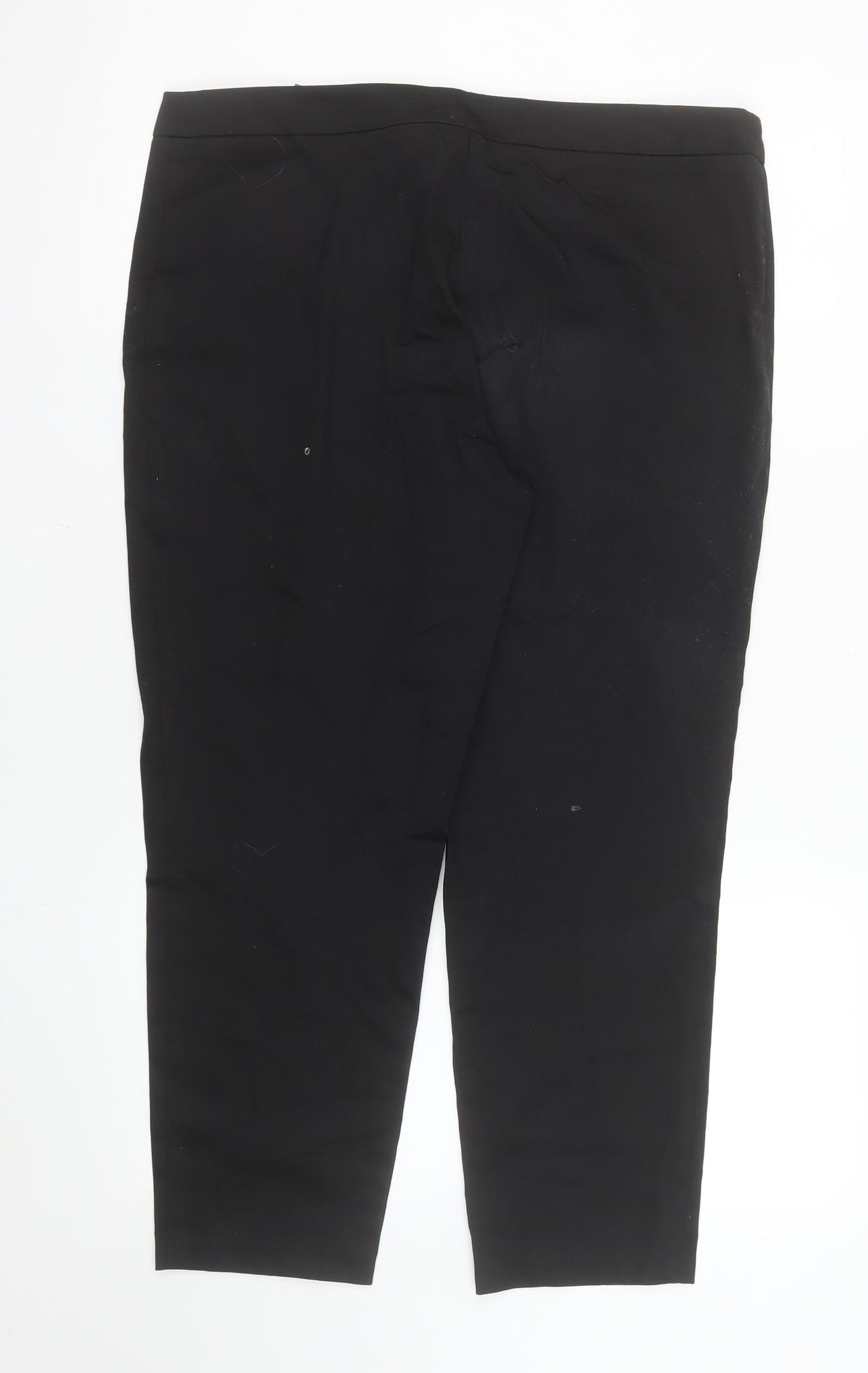 Atmosphere Women Black Size 14 Tailored Cropped Trousers