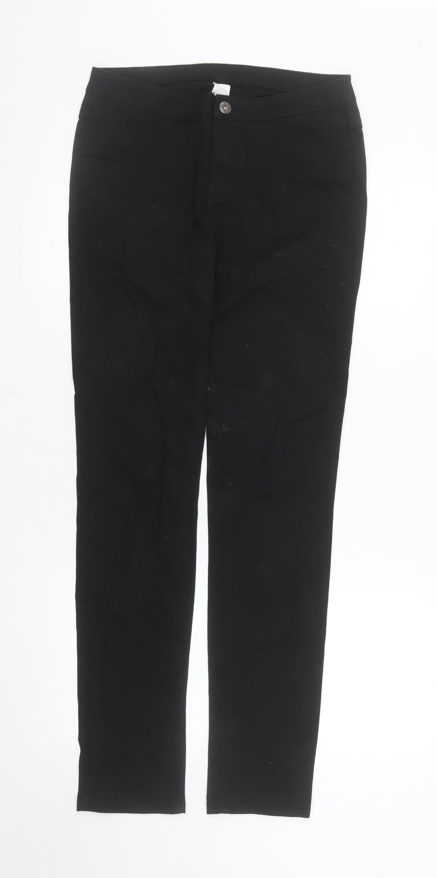 Vila Women’s Black Slim Fit Stretch Jegging Trousers Size L
