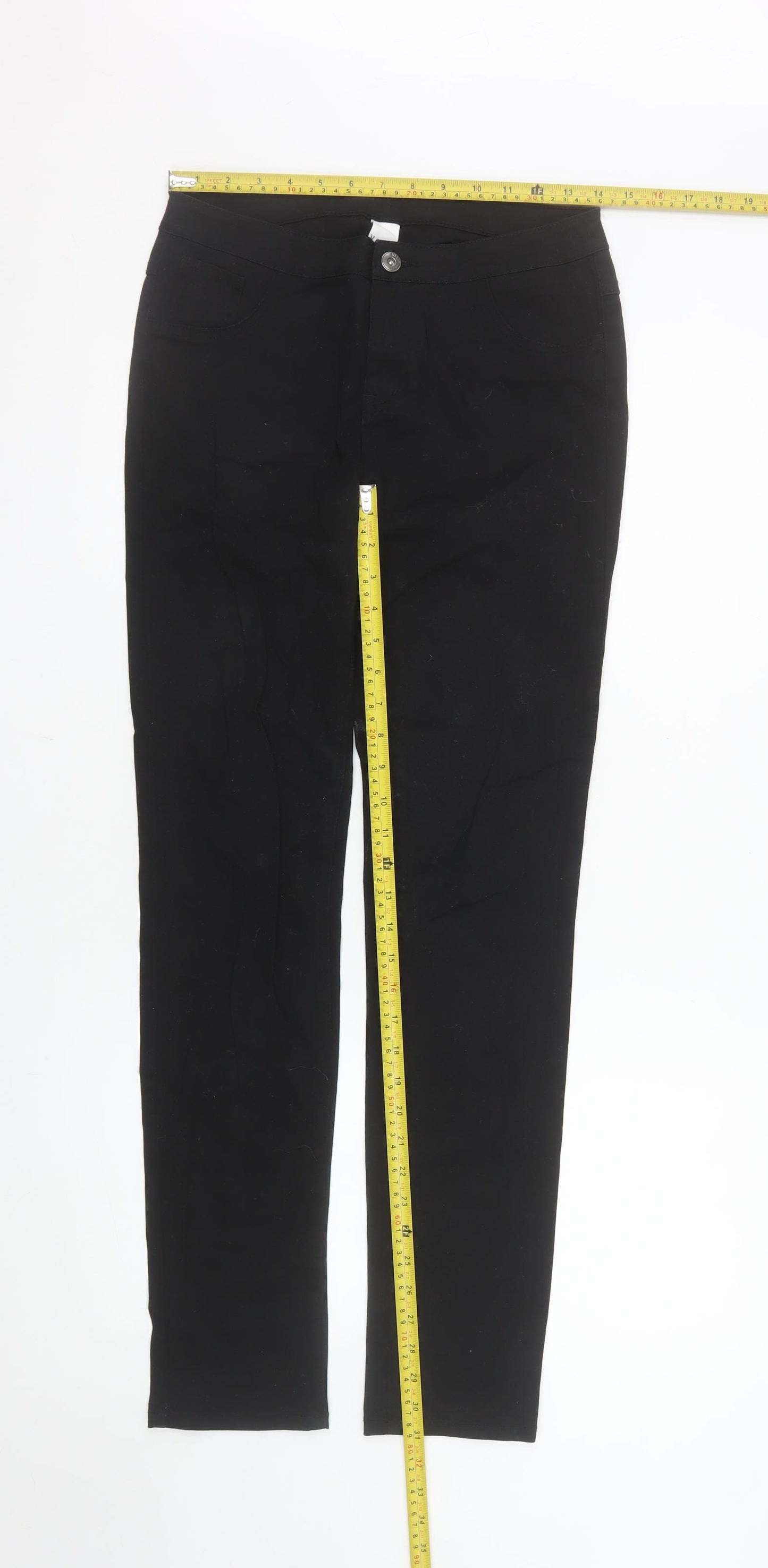 Vila Women’s Black Slim Fit Stretch Jegging Trousers Size L