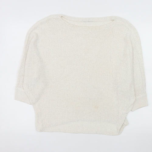Reserved Women Ivory L Pullover Knit Jumper Relaxed Fit