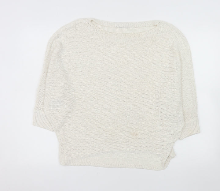 Reserved Women Ivory L Pullover Knit Jumper Relaxed Fit