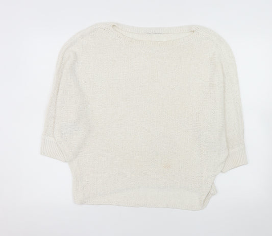 Reserved Women Ivory L Pullover Knit Jumper Relaxed Fit