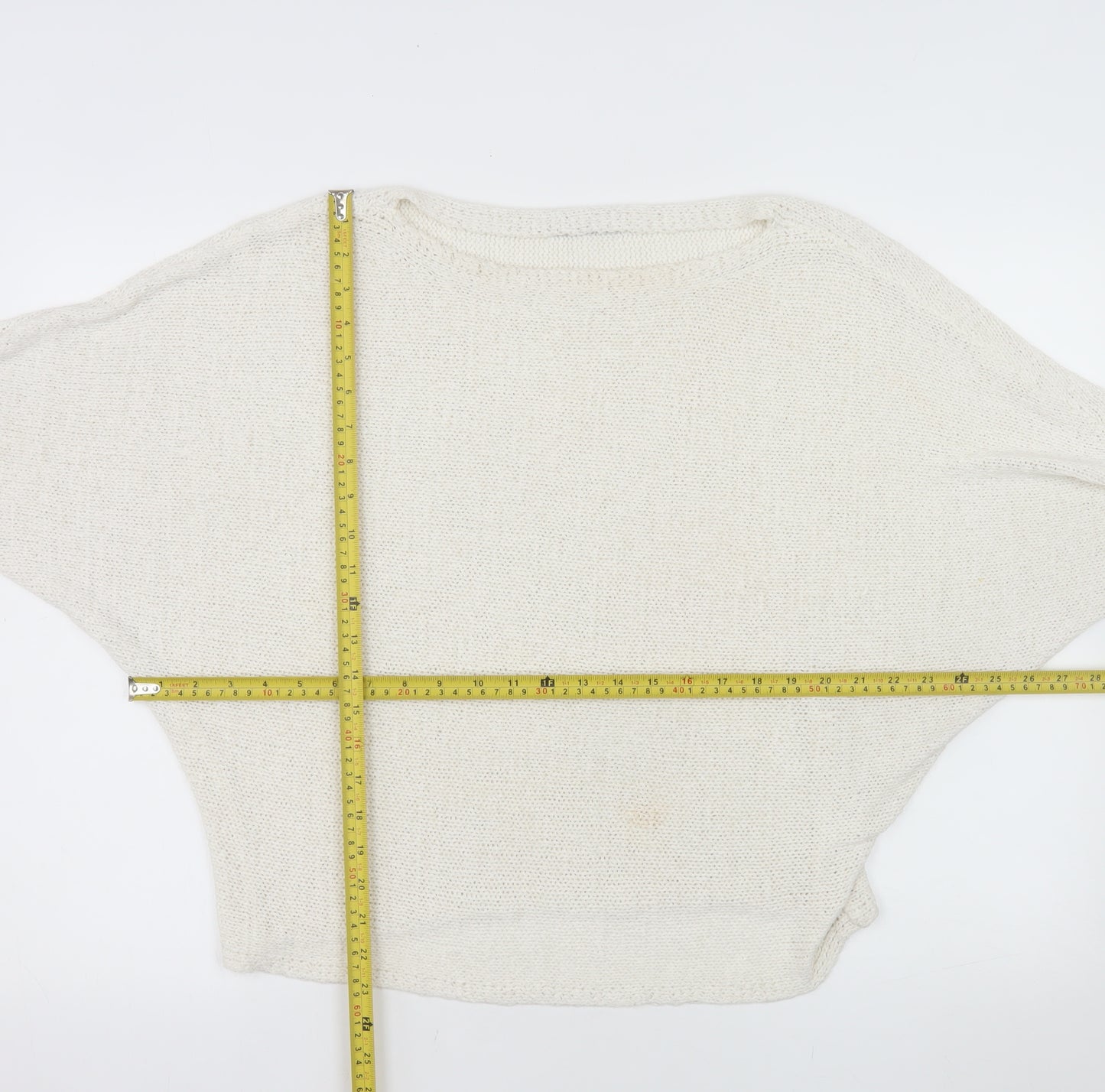 Reserved Women Ivory L Pullover Knit Jumper Relaxed Fit