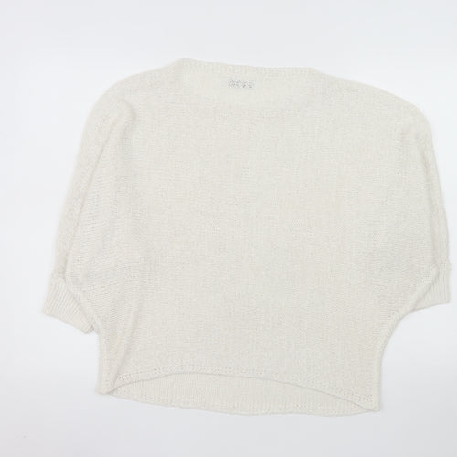 Reserved Women Ivory L Pullover Knit Jumper Relaxed Fit