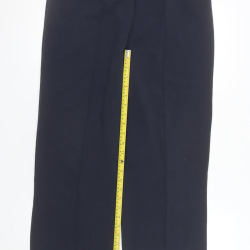 Epilogue Womens Black Size 14 Straight Leg Stretch Trousers