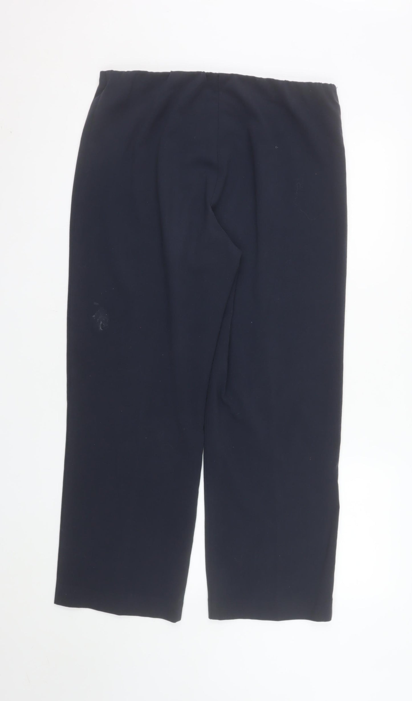 Epilogue Womens Black Size 14 Straight Leg Stretch Trousers