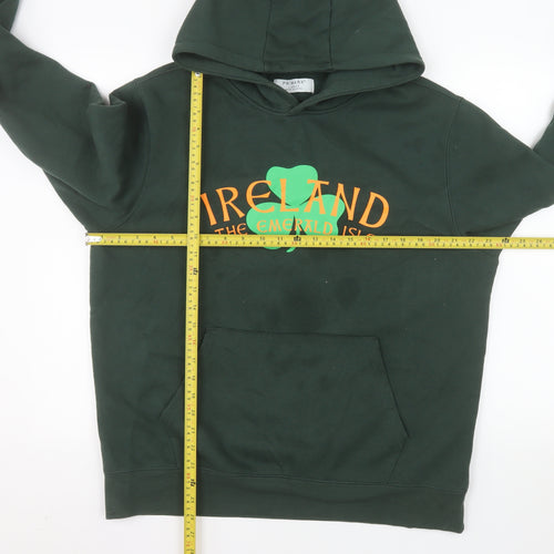 Primark Women's Green Ireland Pullover Hoodie Size L