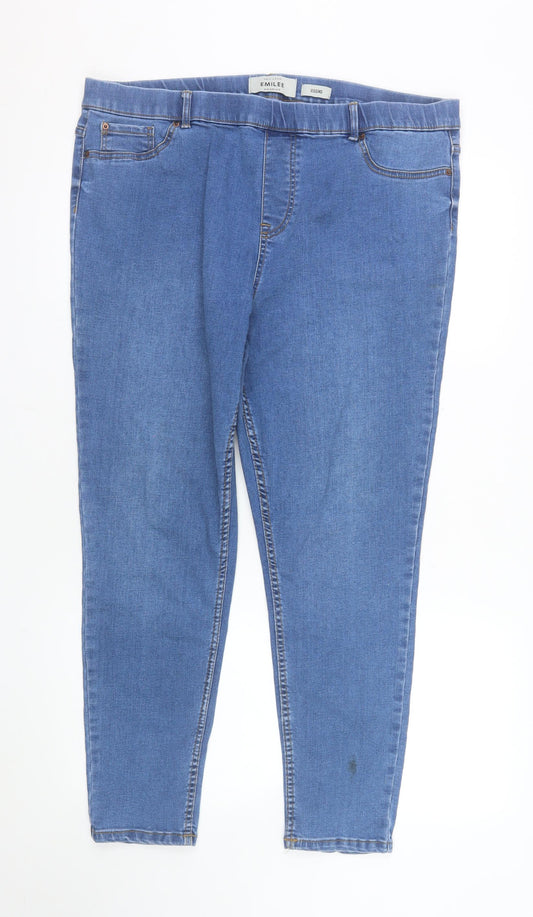 New Look Women’s Blue Stretch Denim Jegging Jeans Size 18
