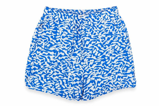 Marks and Spencer Womens Blue White Shorts Size 8 Viscose Casual Summer
