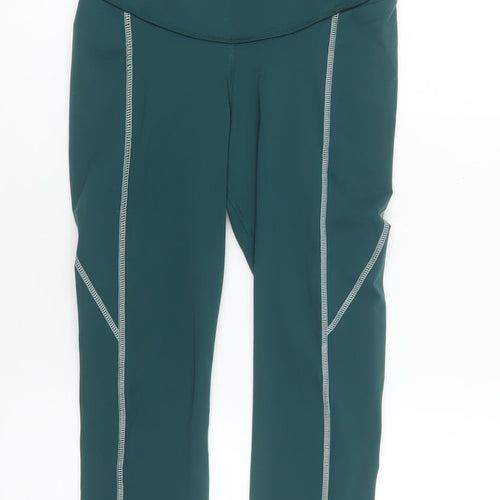 Reebok Women’s Green Speedwick Leggings Size S Slim Fit Activewear