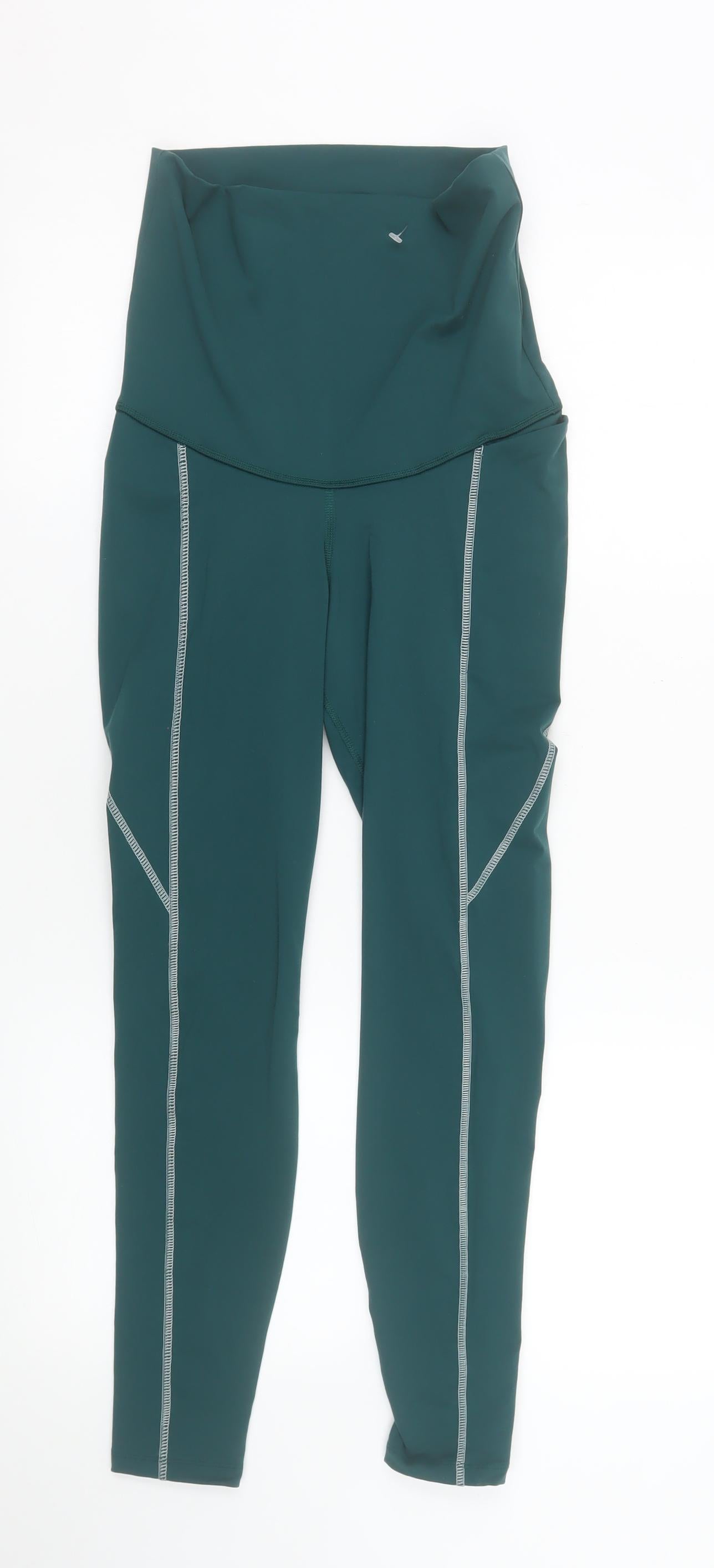 Reebok Women’s Green Speedwick Leggings Size S Slim Fit Activewear