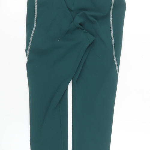Reebok Women’s Green Speedwick Leggings Size S Slim Fit Activewear