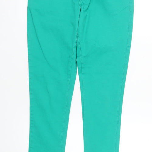 Denim Co Women's Green Skinny Jeans Size 12 Slim Fit Stretch
