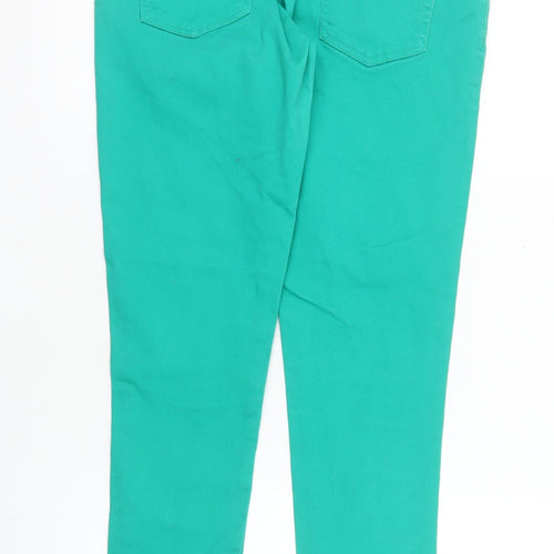 Denim Co Women's Green Skinny Jeans Size 12 Slim Fit Stretch