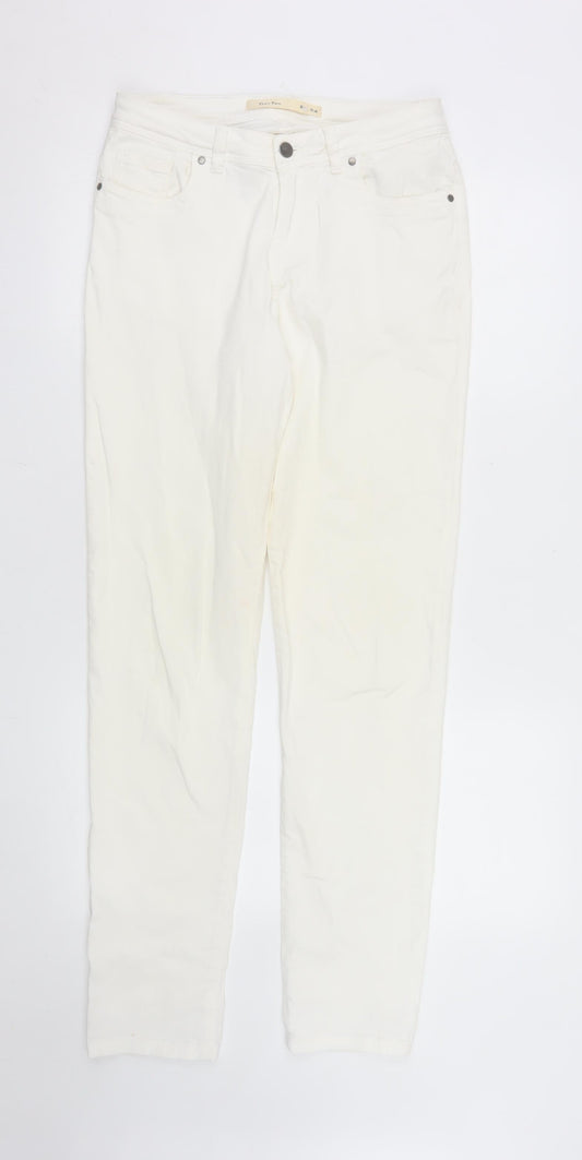Part Two Women's Ivory Straight Jeans Size 10 Regular Fit