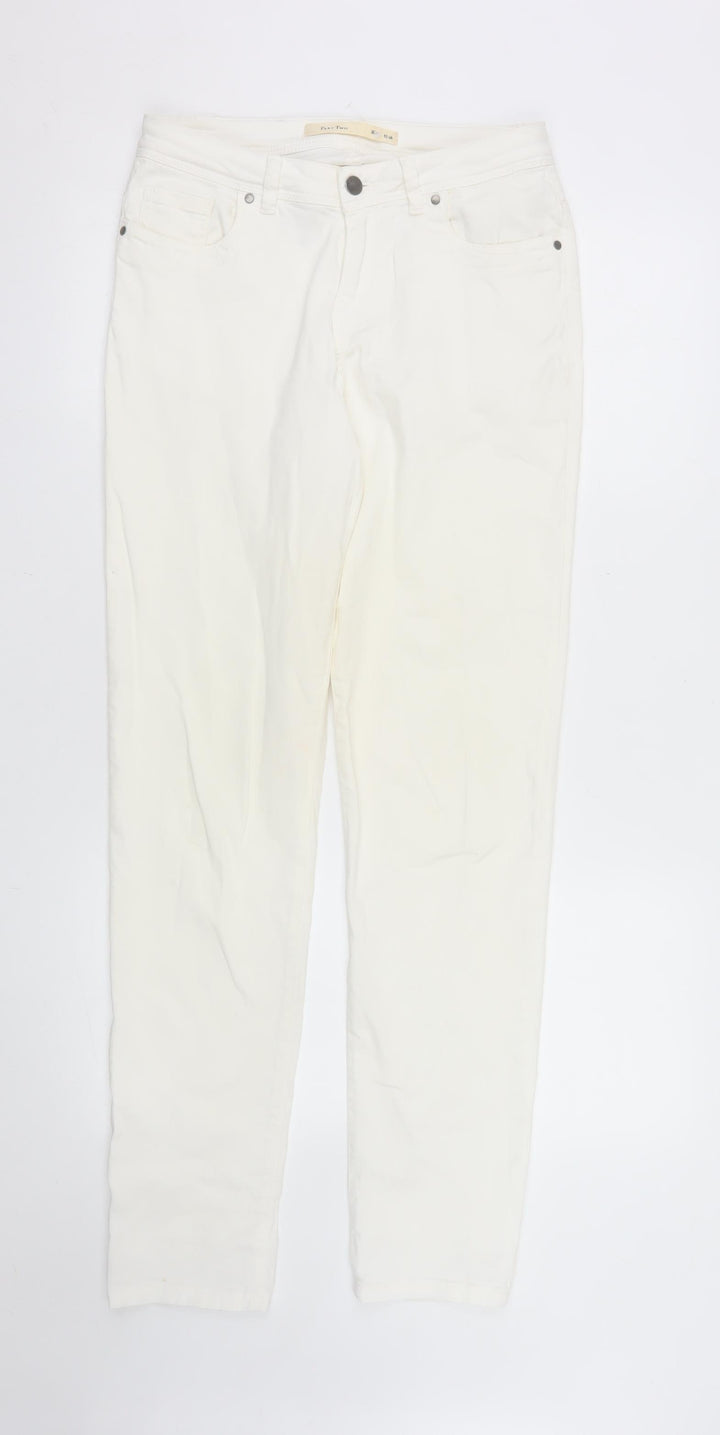 Part Two Women's Ivory Straight Jeans Size 10 Regular Fit