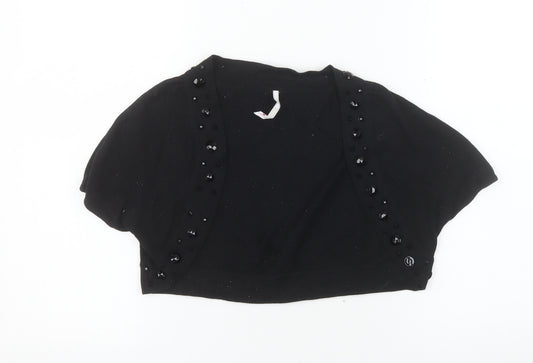 A|wear Women's Black Beaded Shrug Cardigan Size S