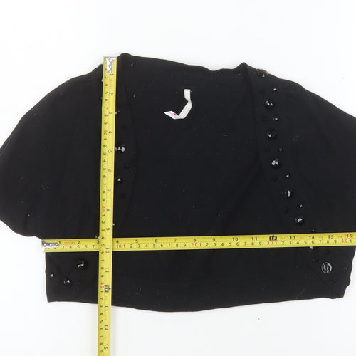 A|wear Women's Black Beaded Shrug Cardigan Size S