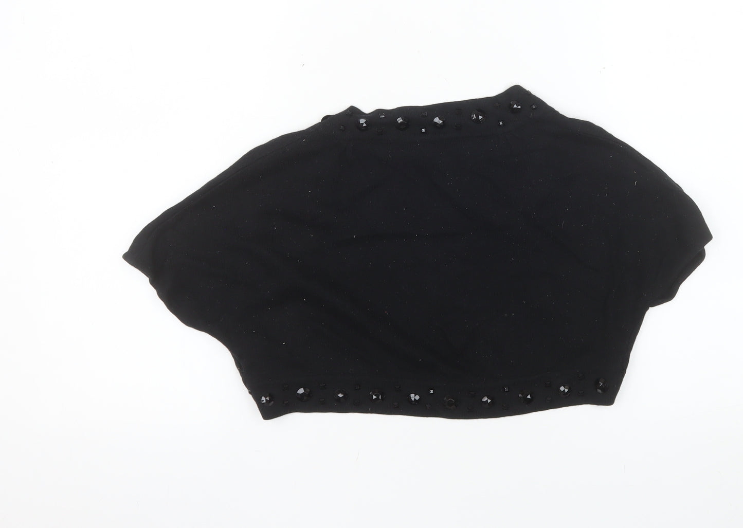 A|wear Women's Black Beaded Shrug Cardigan Size S