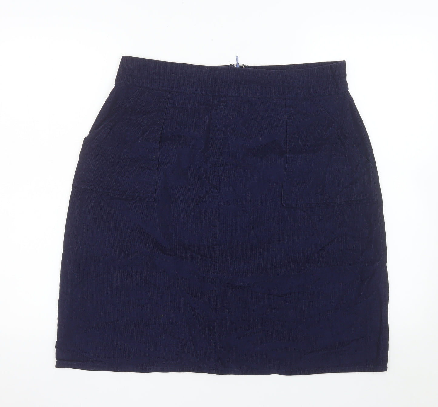 Circus Women’s Blue Cotton Pencil Knee Length Skirt UK 14