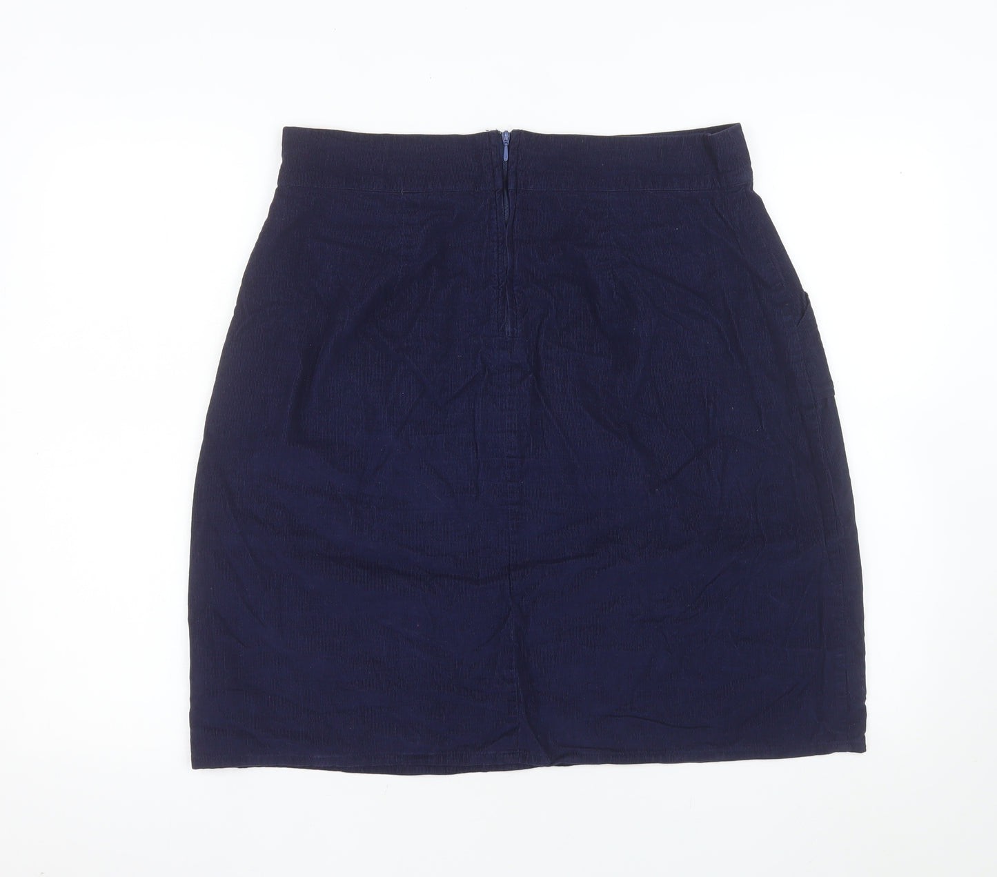 Circus Women’s Blue Cotton Pencil Knee Length Skirt UK 14