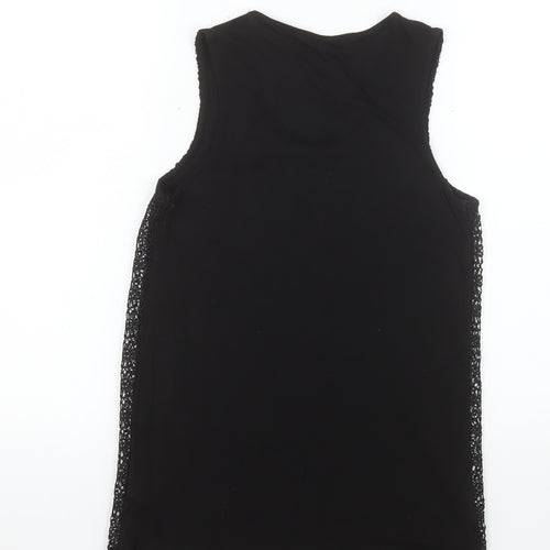 Savida Women’s Black Lace Tank Top UK 10 Viscose Blend Camisole