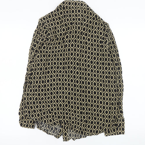 Marks and Spencer Autograph Women's Black Geometric Blouse Size 12