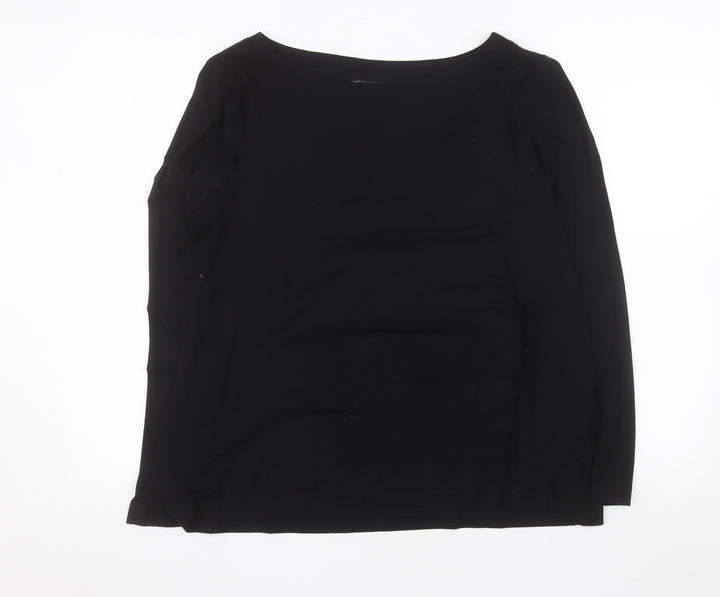 Dunnes Stores Women's Black XL Long Sleeve Basic Stretch Top