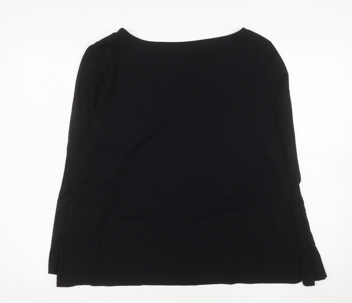 Dunnes Stores Women's Black XL Long Sleeve Basic Stretch Top