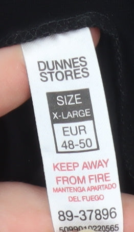 Dunnes Stores Women's Black XL Long Sleeve Basic Stretch Top