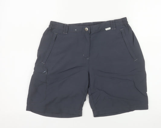 Regatta Women's Grey Cargo Hiking Shorts Size 12 Quick Dry