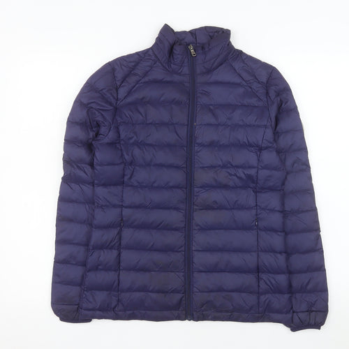 Harvey & Jones Men's Blue Ultralight Down Puffer Jacket M